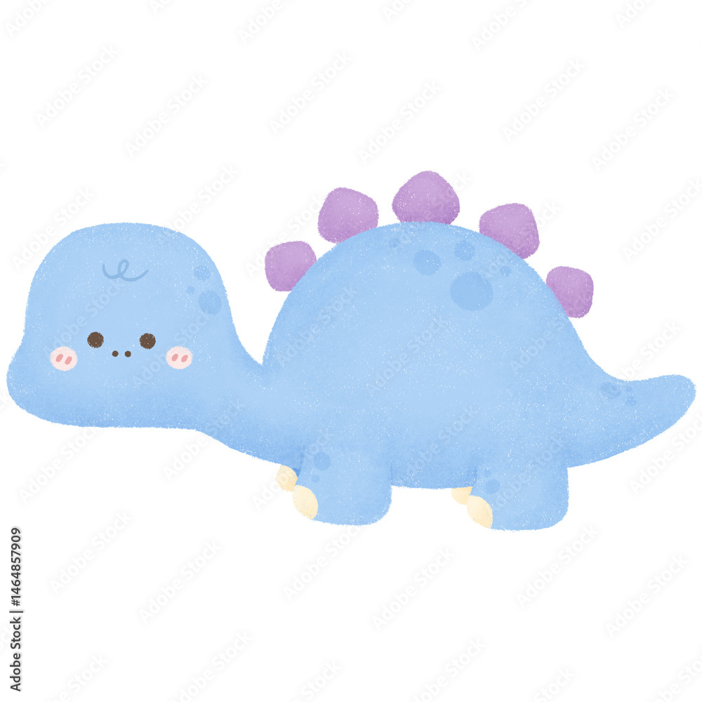 Fototapeta premium Blue stegosaurus 