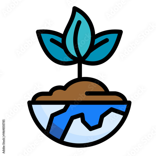 Sprout  Icon Element For Design	