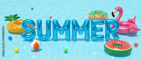 summer pool party themes generative ai