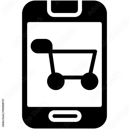 Mobile Shopping Icon