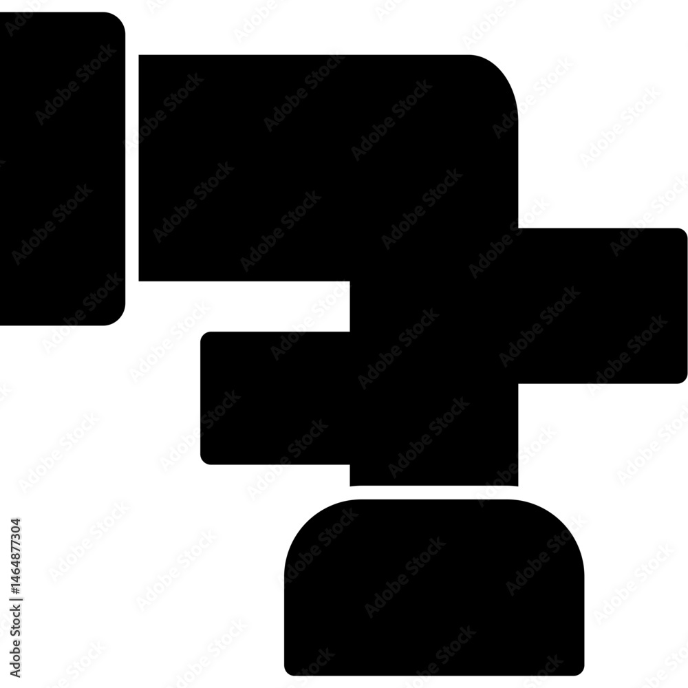 Fototapeta premium Dike Construction Icon