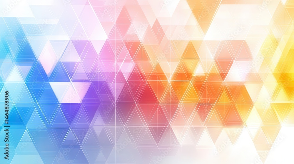 Obraz premium Abstract geometric design with vibrant triangles (3)