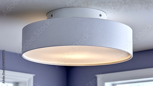 Wallpaper Mural Modern White Flush Mount Ceiling Light Fixture Contemporary Home Lighting Design Interior Decor Torontodigital.ca