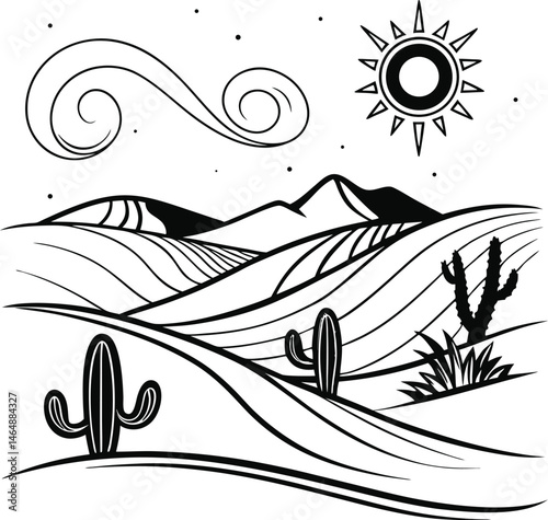 A white lighthouse tower stands as a historic coastal beacon, guiding navigation along the rocky island coastline under the vast sky and open sea,summer tropical beach seamless pattern Cute hand-drawn