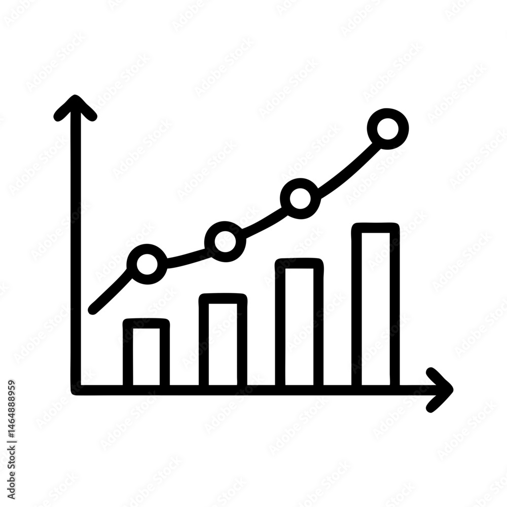 Business Growth Chart Progress Icon Design Business Growth Chart Progress Icon Design