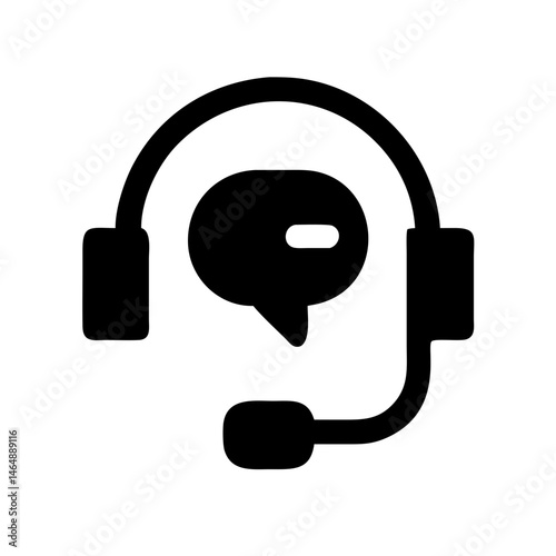 headphones icon on white background