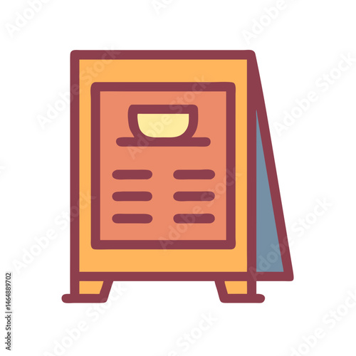 Cafe Menu Display Icon Design