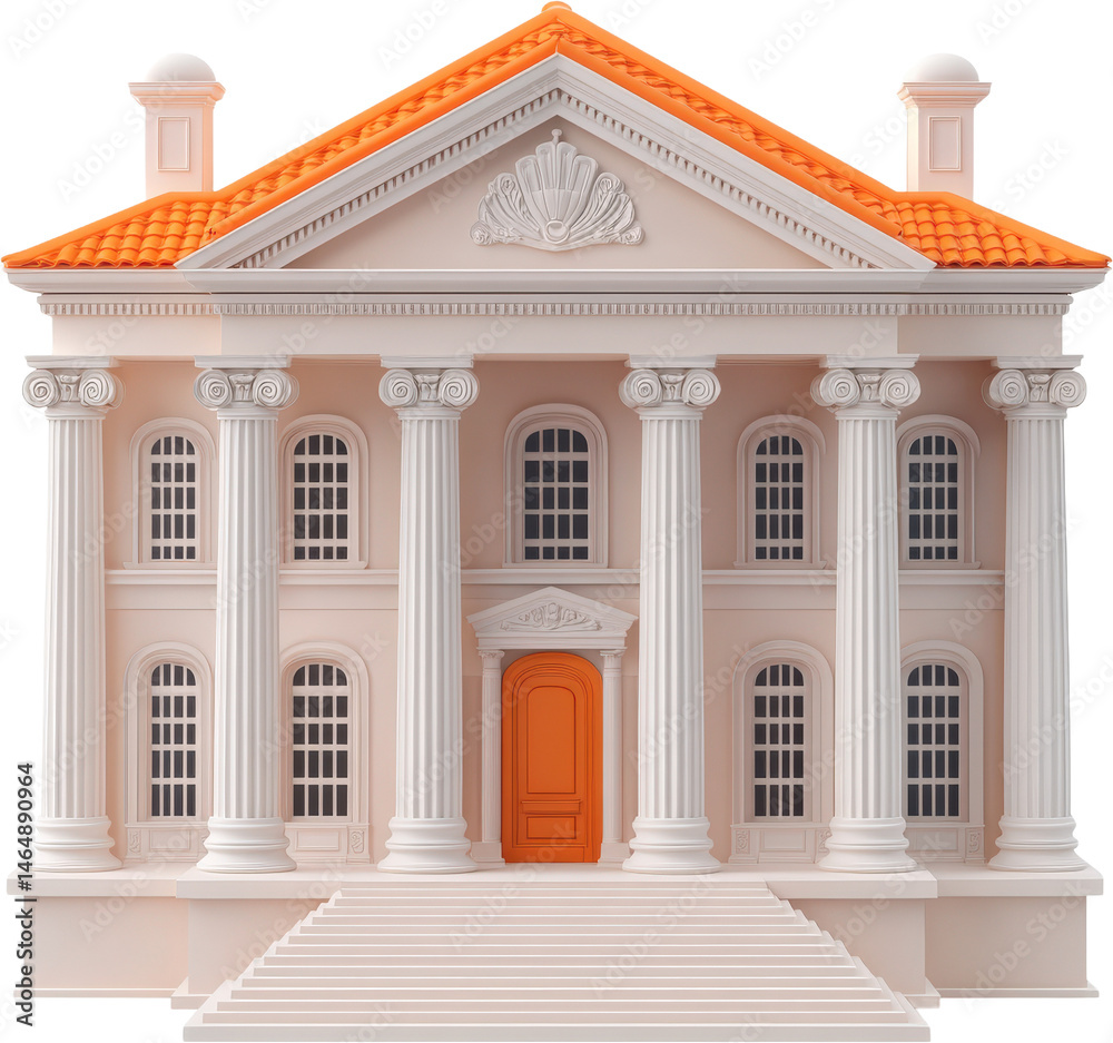 Obraz premium Elegant Classical Architectural Building Design