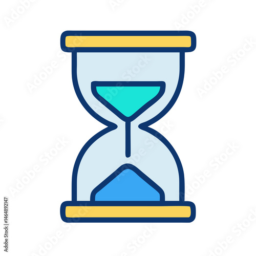 Deadline Hourglass Timer Icon Design