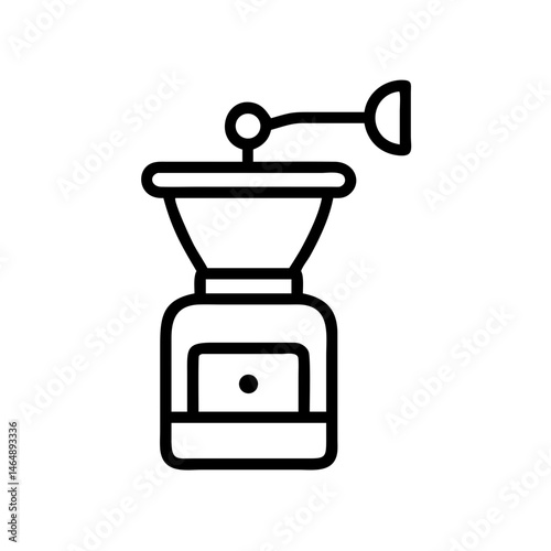 Electric Coffee Grinder Icon Design

