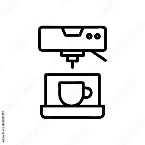 Espresso Machine Icon Design
