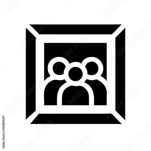 Family Photo Frame Icon Design