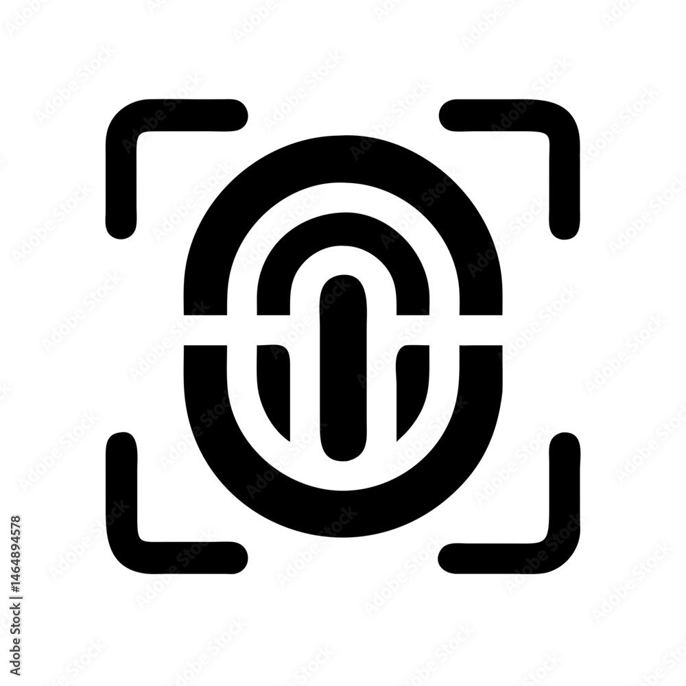 Fingerprint Scanner Icon Design Fingerprint Scanner Icon Design