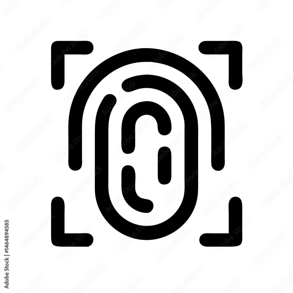 Fingerprint Scanner Icon Design Fingerprint Scanner Icon Design