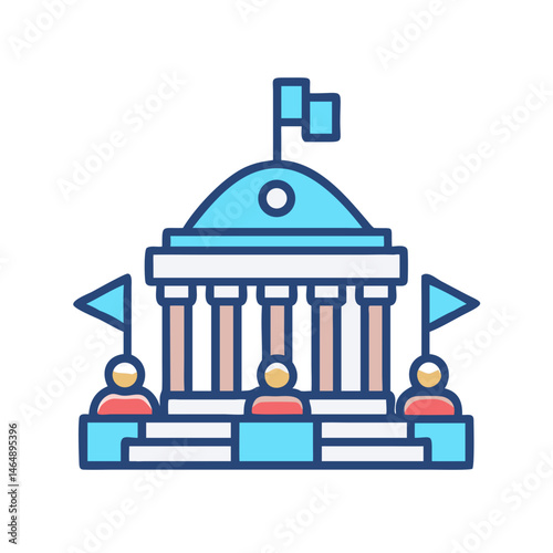 Government Institution Icon Design