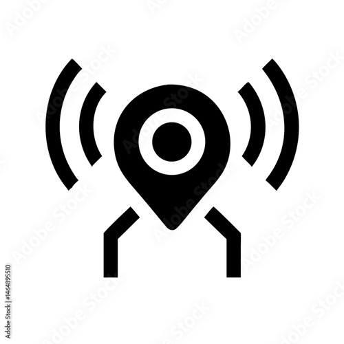 GPS Location Signal Icon Design