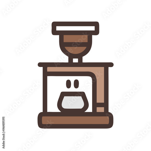 Industrial Coffee Brewer Icon Design

