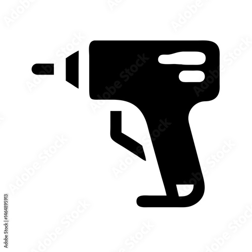 Hot Glue Gun Tool Icon Design