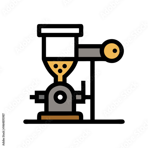 Industrial Coffee Brewer Icon Design

