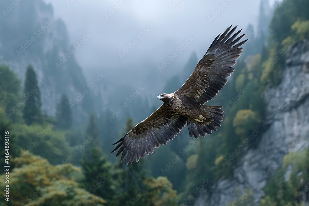 Obraz premium An eagle in the sky