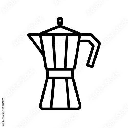Moka Pot Kettle Coffee Icon Design