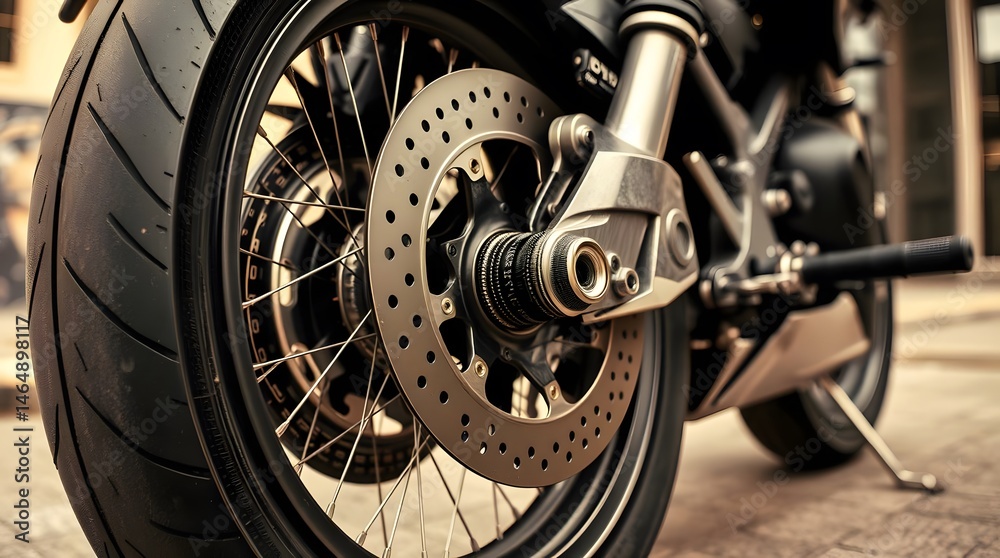 Fototapeta premium motorcycle on black