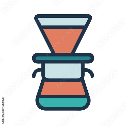 Pour-Over Brewing Icon Design