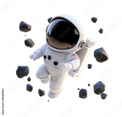 Cute Astronaut in Space