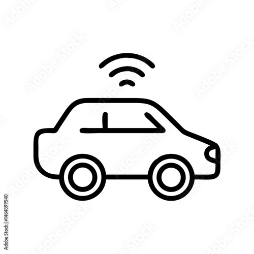 Self-Driving Car Icon Design