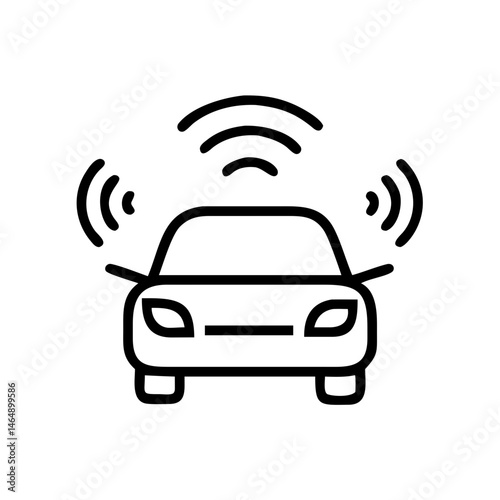 Self-Driving Car Icon Design