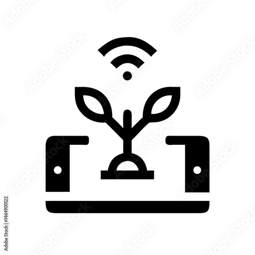 Smart Farming Plant Icon Design