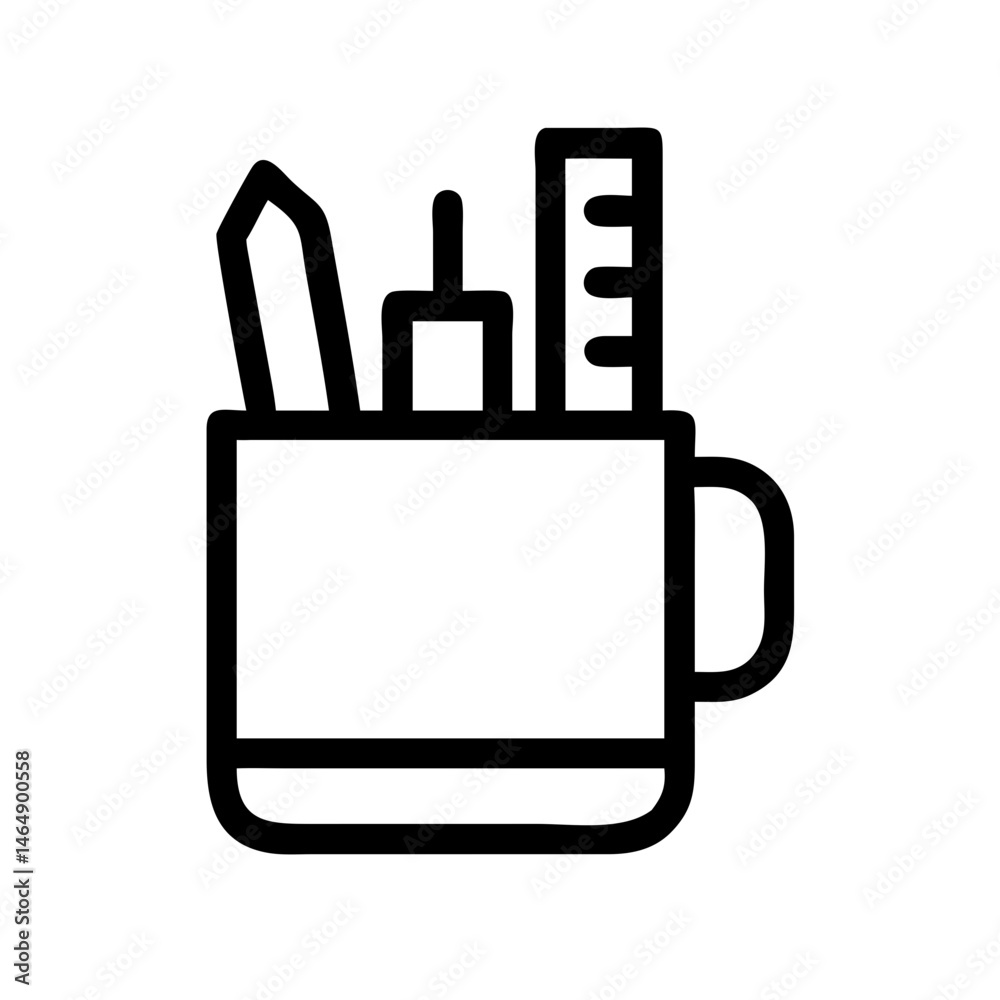 Stationery Cup Holder Icon Design Stationery Cup Holder Icon Design