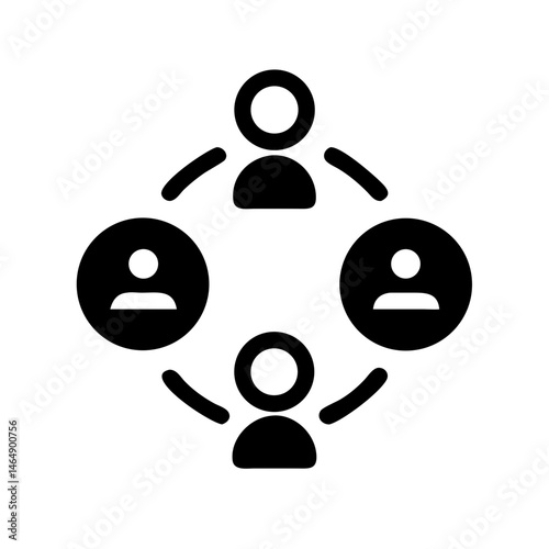 Team Network Collaboration Icon Design photo