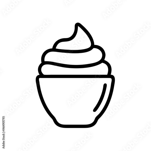 Whipped Cream Coffee Icon Design