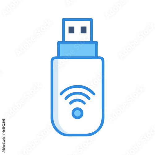 Wireless USB Adapter Icon Design