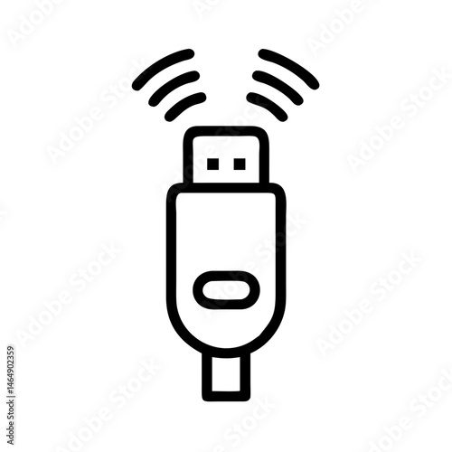 Wireless USB Adapter Icon Design