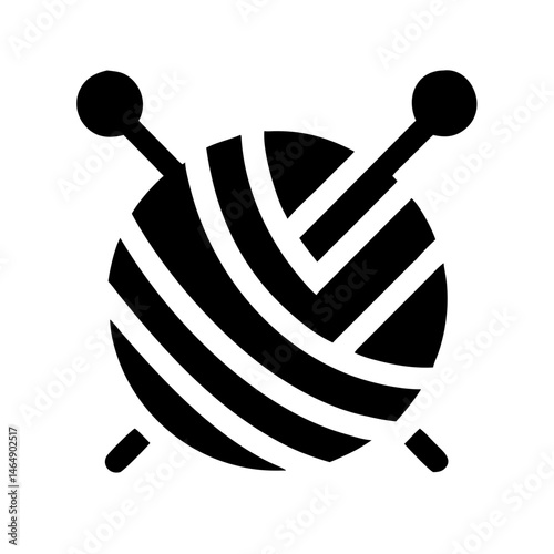 Yarn Ball IYarn Ball Craft Icon Designcon Design for Crafting