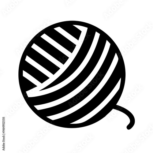 Yarn Ball IYarn Ball Craft Icon Designcon Design for Crafting