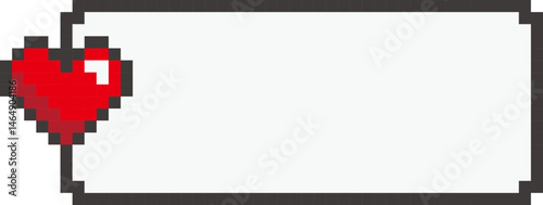  Pixel Heart Message Box