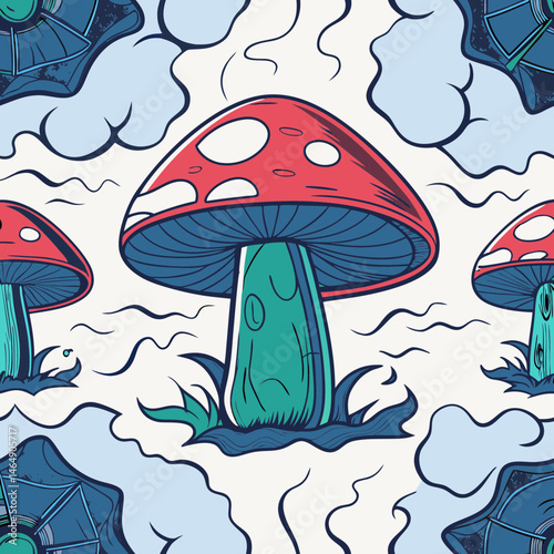 vector illustration of mushroom