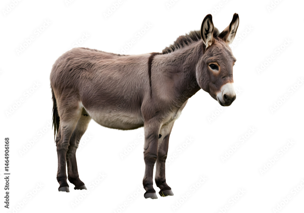 Grey Donkey Image HighResolution Photo of a Donkey isolated on white background Grey Donkey Image HighResolution Photo of a Donkey isolated on white background