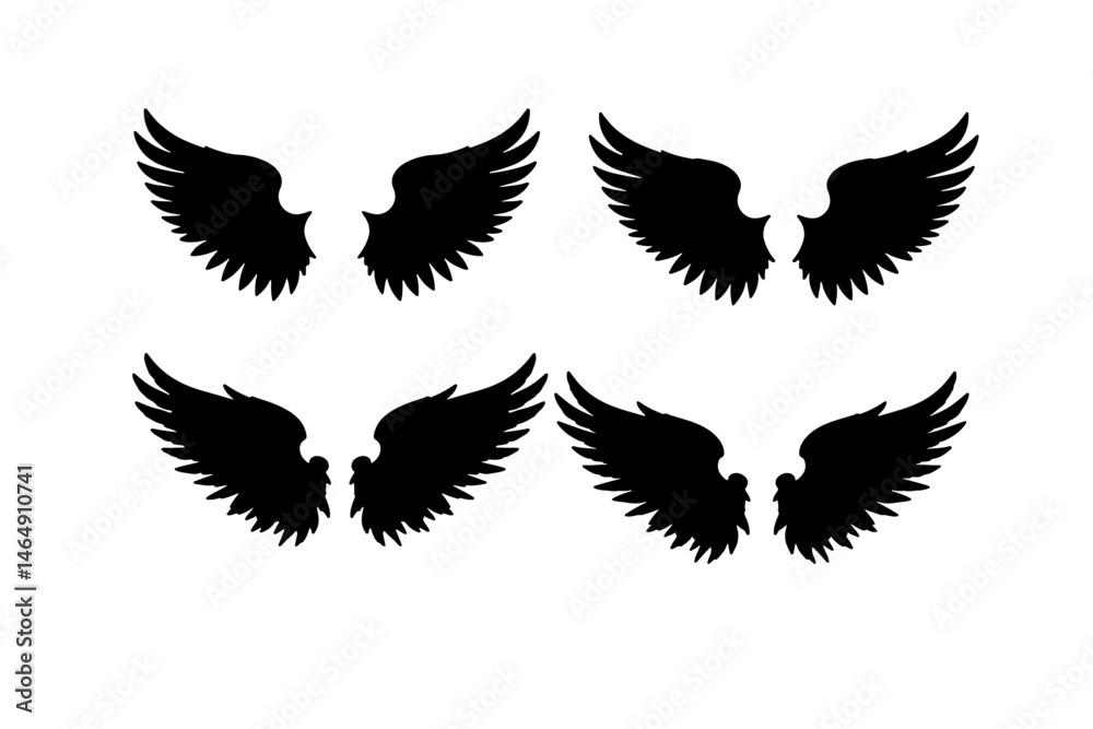 Fototapeta premium wings silhouette