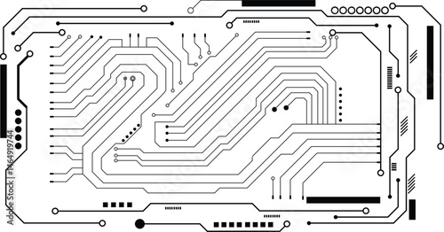 Technology digital circuit board background. 