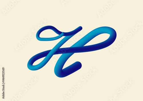 3D typography H