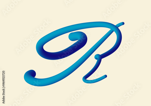 3D typography R