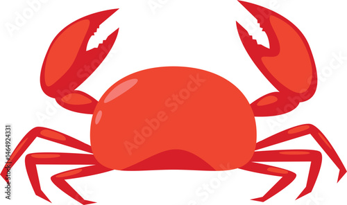 Ocean Crab Illustration