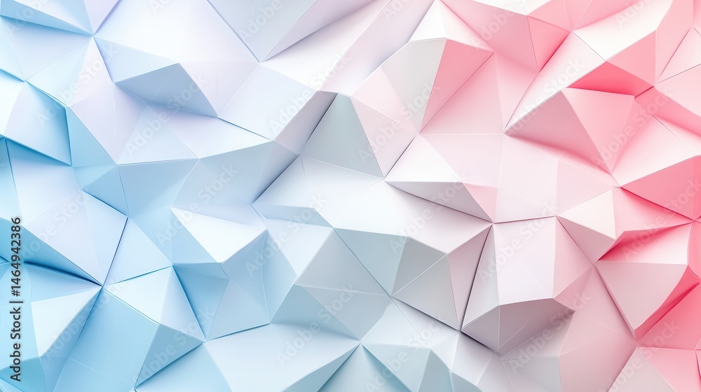 Fototapeta premium Abstract geometric pattern of pastel triangles (2)