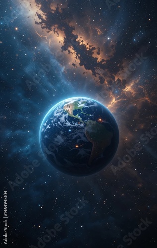 Cosmic Perspective Seeing Earth from the Eyes of the Universe photo