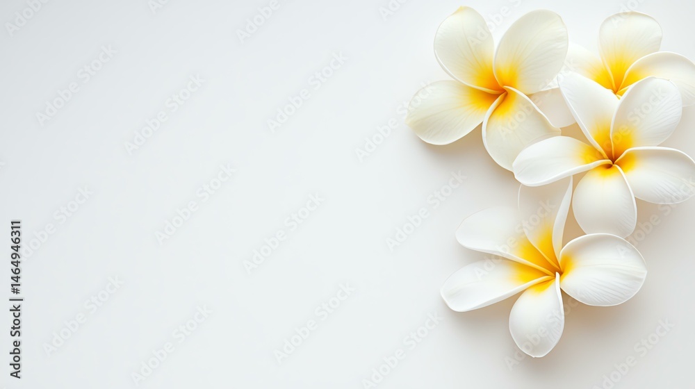 Fototapeta premium Floral arrangement on a white background