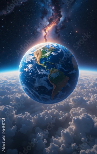 One World One View Earth’s Harmony Seen Beyond the Atmosphere
